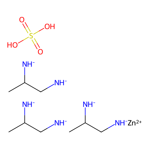 Chemical Compound (C9H26N6O4SZn-4) structure
