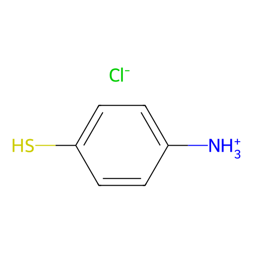 p-Mercaptoanilinium chloride structure