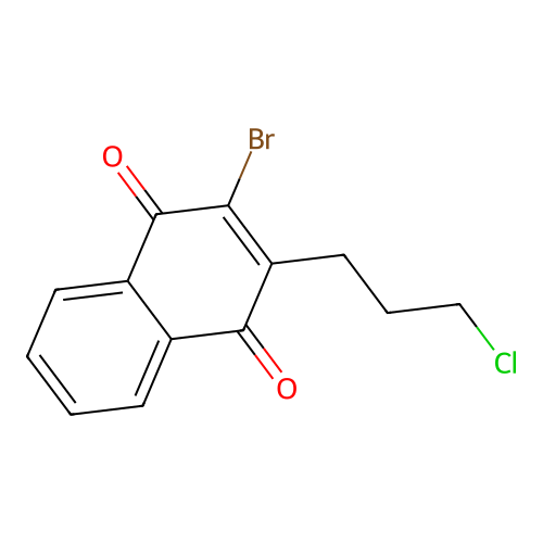 2-Bromo-3-(3-chloropropyl)naphthalene-1,4-dione structure
