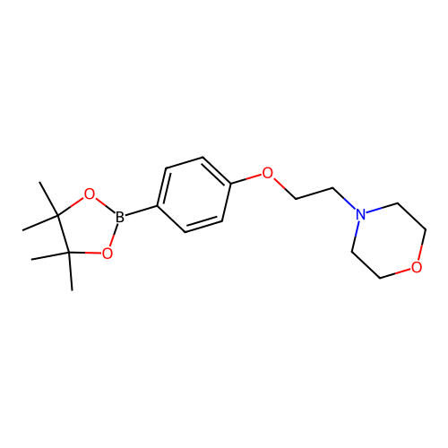 4-(2-Morpholin-4-ylethoxy)benzeneboronic acid, pinacol ester structure