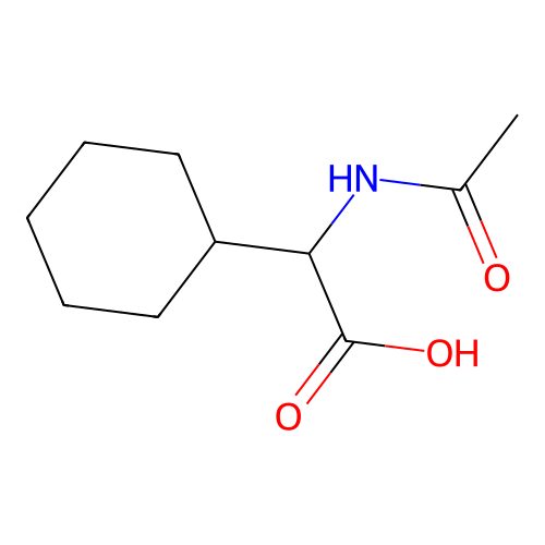 2-Acetamido-2-cyclohexylacetic acid structure