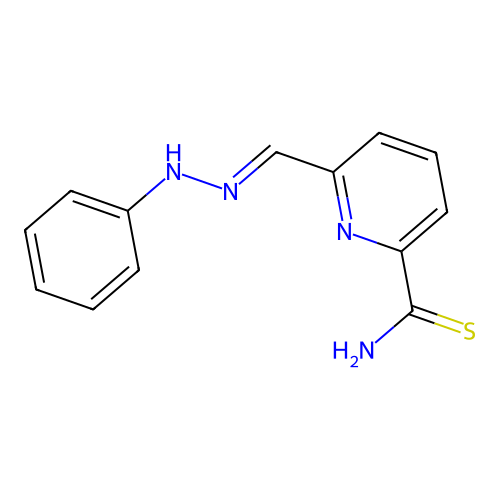 6-[(E)-(phenylhydrazinylidene)methyl]pyridine-2-carbothioamide structure