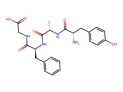 H-Tyr-D-Ala-Phe-Gly-OH structure