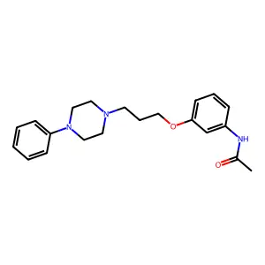 Acetamide, N-(3-(3-(4-phenyl-1-piperazinyl)propoxy)phenyl)- structure