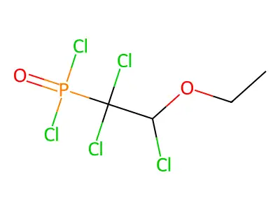 Phosphonic dichloride, (1,1,2-trichloro-2-ethoxyethyl)- structure