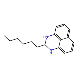 2-hexyl-2,3-dihydro-1H-perimidine structure