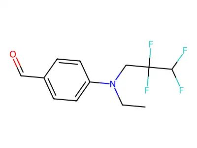 4-[Ethyl(2,2,3,3-tetrafluoropropyl)amino]benzaldehyde structure