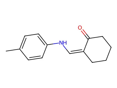 2-[(4-Methylanilino)methylidene]cyclohexan-1-one structure