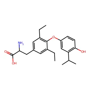 Phosphonic acid, (hexamethylenebis(nitrilodimethylene))tetra-, hexaammonium salt structure