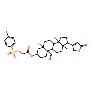 Strophanthidin-3-tosyloxyacetate structure