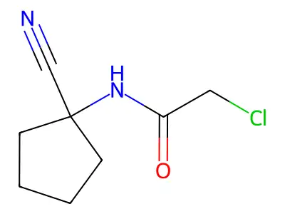 2-chloro-N-(1-cyanocyclopentyl)acetamide structure