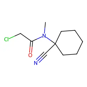 2-chloro-N-(1-cyanocyclohexyl)-N-methylacetamide structure