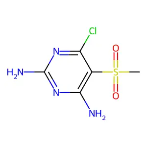 6-Chloro-5-(methanesulfonyl)pyrimidine-2,4-diamine structure