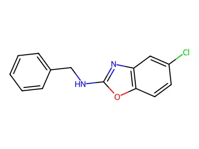 N-benzyl-5-chloro-1,3-benzoxazol-2-amine structure