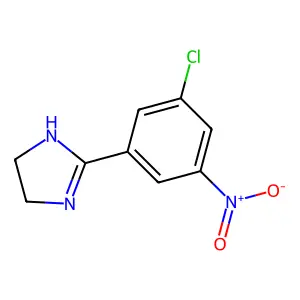 2-(3-chloro-5-nitrophenyl)-4,5-dihydro-1H-imidazole structure