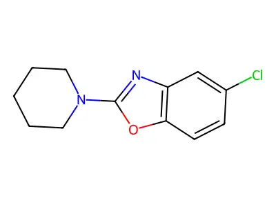 5-Chloro-2-(1-piperidyl)benzooxazole structure