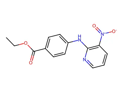 Ethyl 4-[(3-nitropyridin-2-yl)amino]benzoate structure