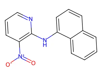 N-naphthalen-1-yl-3-nitropyridin-2-amine structure