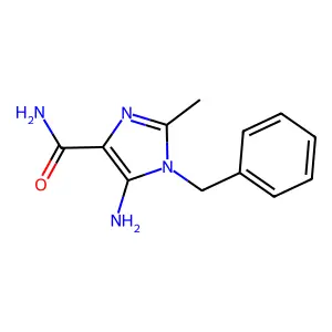 5-Amino-1-benzyl-2-methyl-1H-imidazole-4-carboxamide structure