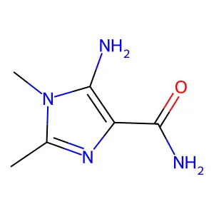 5-Amino-1,2-dimethyl-1H-imidazole-4-carboxamide structure