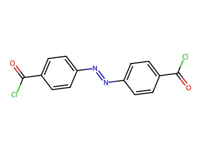 Azobenzene-4,4'-dicarbonyl Dichloride structure
