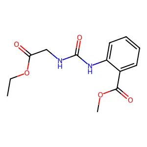 Methyl 2-{[(2-ethoxy-2-oxoethyl)carbamoyl]amino}benzoate structure