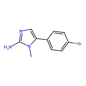 5-(4-Bromophenyl)-1-methyl-1H-imidazol-2-amine structure