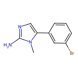 5-(3-Bromophenyl)-1-methylimidazole-2-ylamine structure