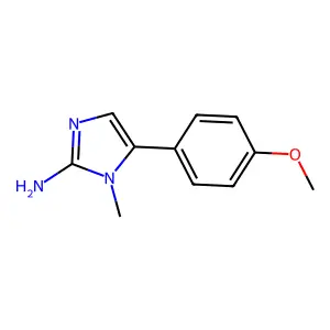 5-(4-methoxyphenyl)-1-methyl-1H-imidazol-2-amine structure