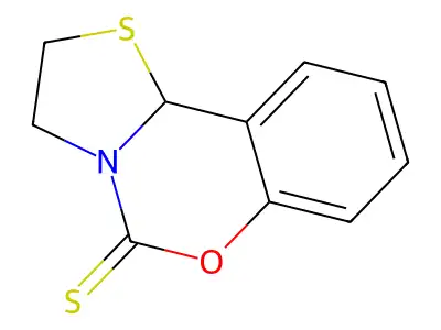 5H,10bH-Thiazolo(3,2-c)(1,3)benzoxazine-5-thione, 2,3-dihydro- structure