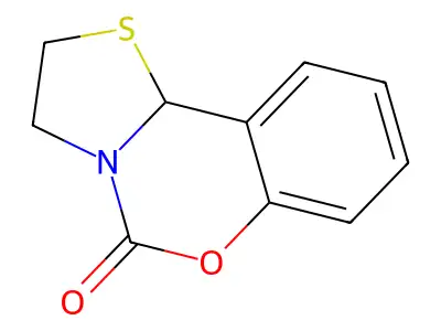 5H,10bH-Thiazolo(3,2-c)(1,3)benzoxazin-5-one, 2,3-dihydro- structure
