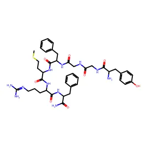 enkephalin-Met, Arg(6)-PheNH2(7)- structure