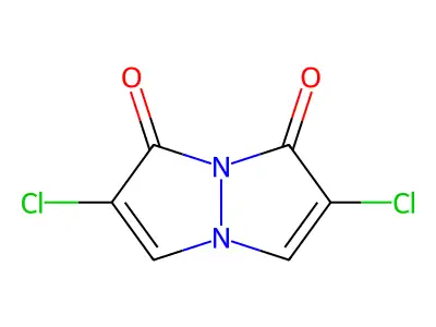 2,6-Dichloro-1H,7H-pyrazolo[1,2-a]pyrazole-1,7-dione structure