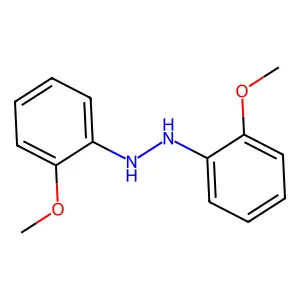 Hydrazine, 1,2-bis(2-methoxyphenyl)- structure
