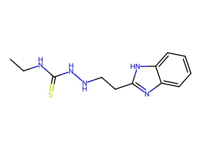 Hydrazinecarbothioamide, 2-(2-(1H-benzimidazol-2-yl)ethyl)-N-ethyl- structure