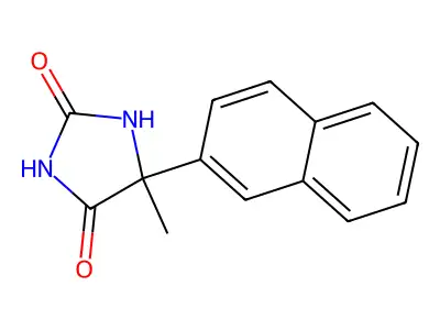 5-Methyl-5-(naphthalen-2-yl)imidazolidine-2,4-dione structure