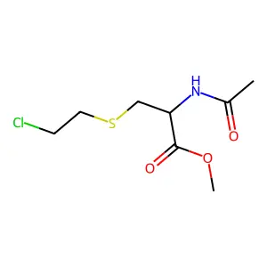 N-乙酰-S-2-氯乙基-L-半胱氨酸甲酯 structure