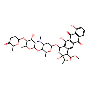 13-Methylaclacinomycin A structure