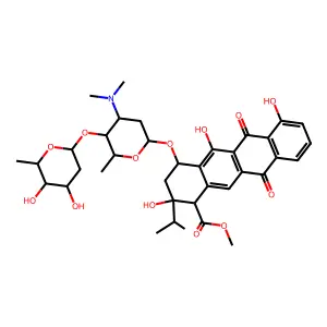 13-Methylaclacinomycin S structure