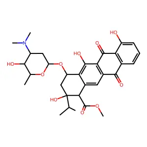 13-Methylaclacinomycin T structure