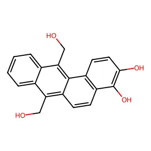 7,12-Dihydroxymethylbenz(a)anthracene-3,4-diol structure