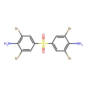 Benzenamine, 4,4'-sulfonylbis[2,6-dibromo- structure
