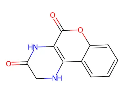 3,4-Dihydro-1H-9-oxa-1,4-diaza-phenanthrene-2,10-dione structure