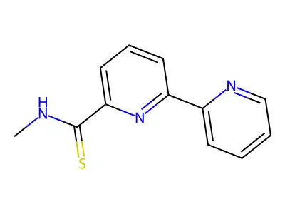 N-methyl-6-pyridin-2-ylpyridine-2-carbothioamide structure