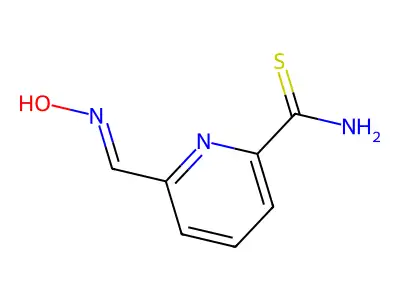 6-(Hydroxyiminomethyl)pyridine-2-carbothioamide structure