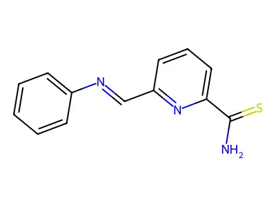 6-(Phenyliminomethyl)pyridine-2-carbothioamide structure