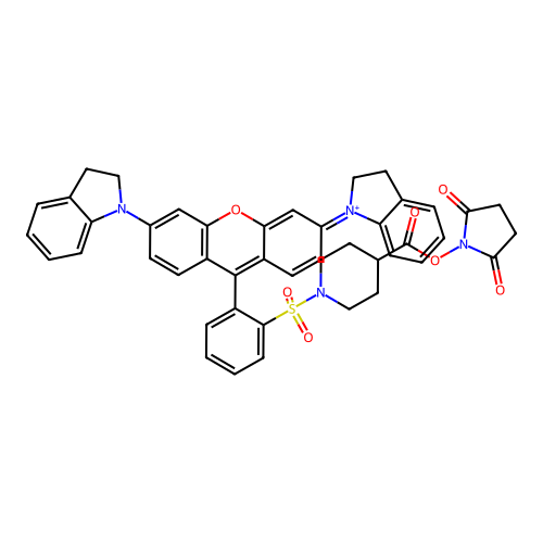 Chemical Compound (C45H39N4O7S+) structure