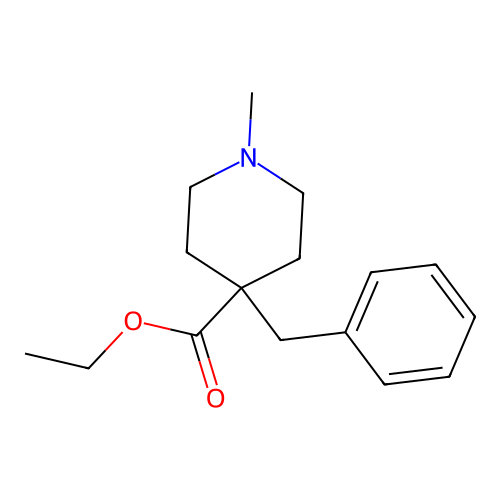 4-Benzyl-1-methylisonipecotic acid ethyl ester structure
