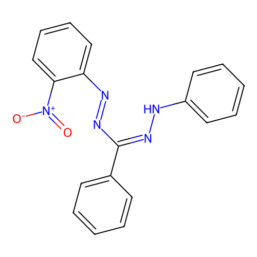 N'-anilino-N-(2-nitrophenyl)iminobenzenecarboximidamide structure