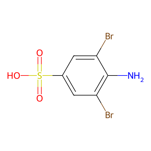 4-Amino-3,5-dibromobenzenesulfonic acid structure